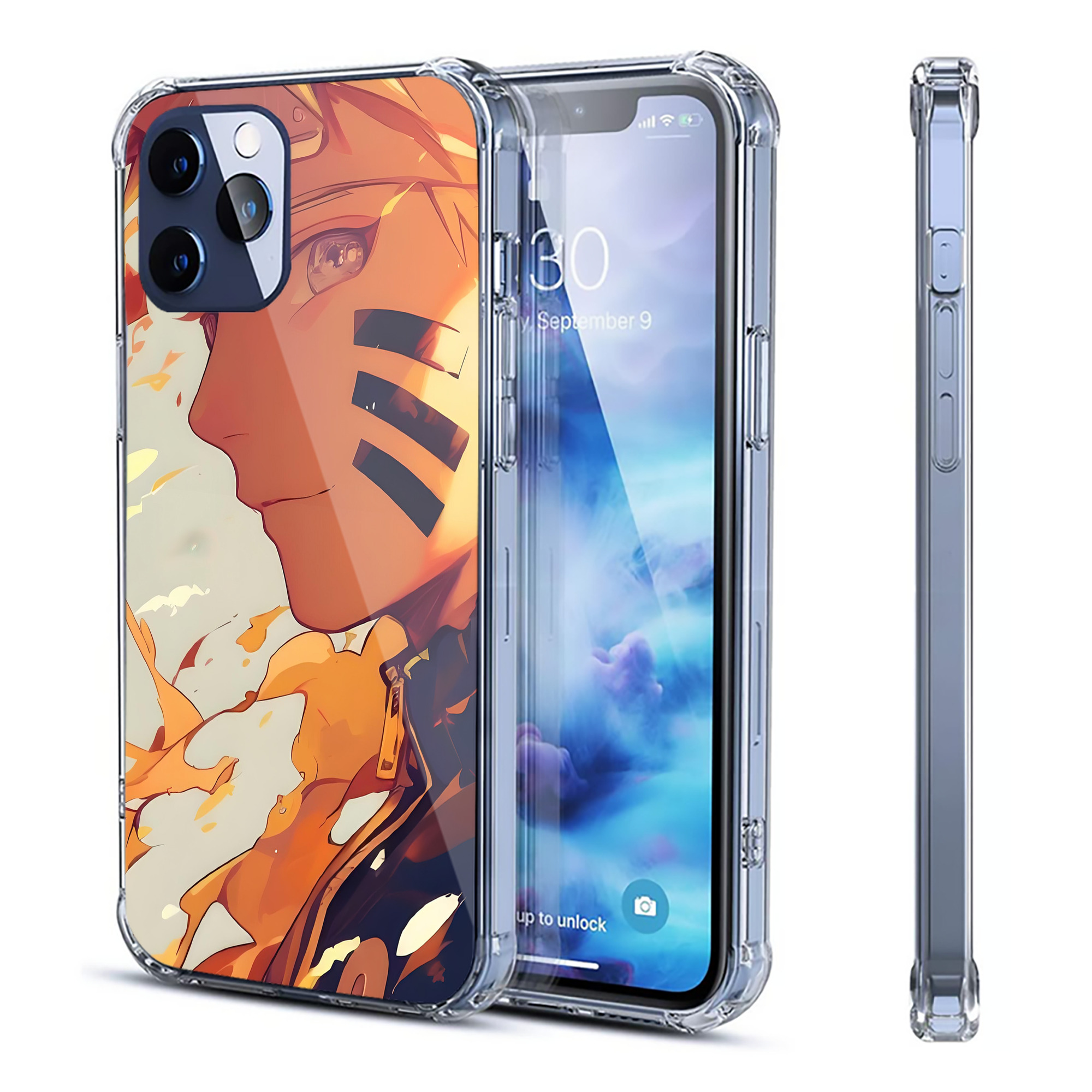 （画像用） NARUTO -ナルト- NARUTO -ナルト- 疾風伝 【iPhone 12シリーズ対応】透明スマホケース（クリアソフトケース）